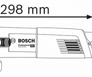 კუთხსახეხი მანქანა Bosch GWX 10-125 Professional 1000W