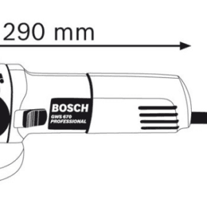 კუთხსახეხი მანქანა Bosch GWS 670 Professional 670W (0601375606)